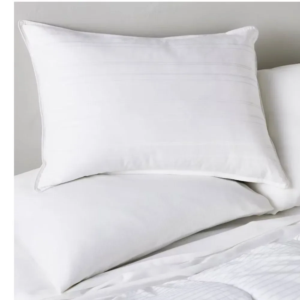 Casaluna Firm Down Bed Pillow, Luxurious 600 fill White Duck, King size, NWT